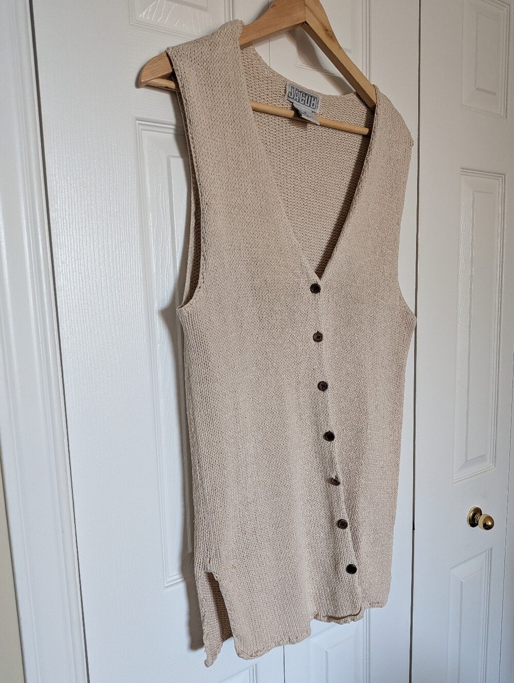 90s Autumn Silk Knit Sweater Vest. Med. See all Pics.